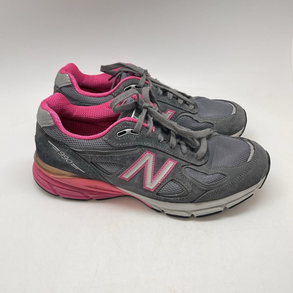 New Balance Sneakers Womens 10 B 990 V4 W990GP4 Gray‎ Casual Athletic Gym Shoes